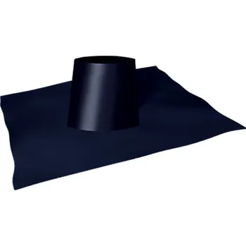 CIKO Střešní průchodka 15° s olověnou základnou, sklon 5°- 20°, NEREZ RAL 9005 a pr. 150 mm