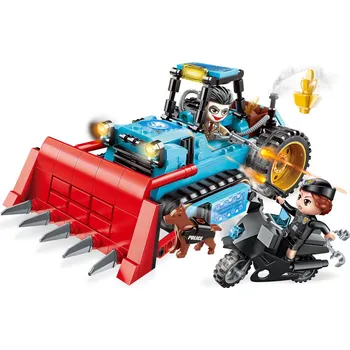 ostatní stavebnice Qman Police Battle Force W1927 Buldozér