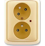 ABB 5593A-C02357 D Zásuvka 2násobná s natoč. dutinou, s přep. ochr., s optickou sig.