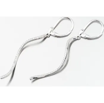 Náušnice Dámské náušnice stříbro 925 zirkon visací UCST-122362