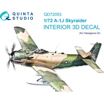 Plastikový model Quinta studio 1/72 A-1J 3D-Print.&col.Interior (HAS)