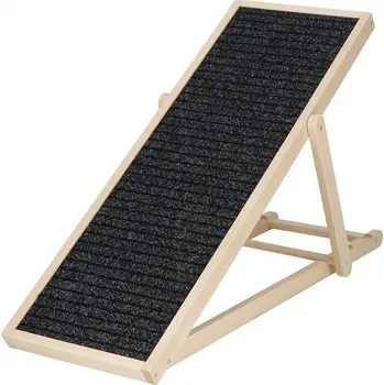 Schody a rampa pro psa Springos DR0001 99 x 35,5 x 59 cm béžová/černá