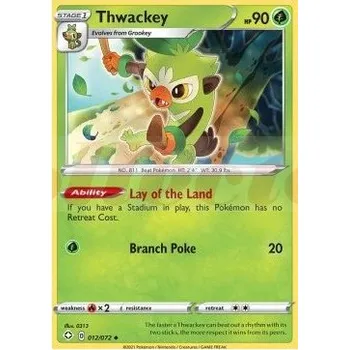 Sběratelská karetní hra Pokémon karta Thwackey 012/072