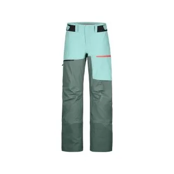 Snowboardové kalhoty Ortovox 3L Ravine Shell Pants W arctic grey XS; Zelená kalhoty + DÁREK DLE VÝBĚRU!