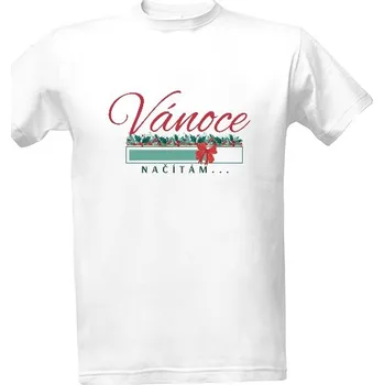 Pánská móda Tričko s potiskem Vánoce už se načítají pánské