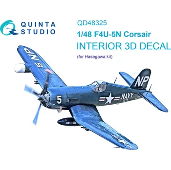 Plastikový model Quinta studio 1/48 F4U-5N 3D-Print.&col.Interior (HAS)