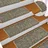 Kobercové nášlapy na schody obdélníkové 15 ks 65 x 21 x 4 cm, šedé