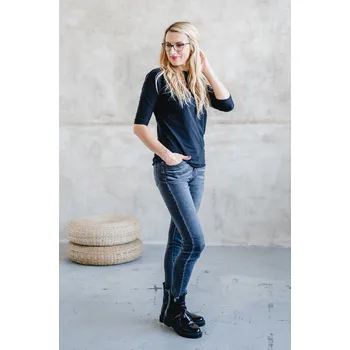 Dámské tričko Dámské tričko BASIC LONG 3/4 rukáv black - TRLOBLM