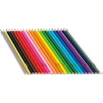 Pastelka Dlouhé tenké trojúhelníkové pastelky 24 ks