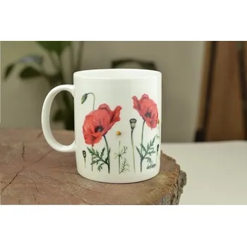 Porcelánový čaják vlčí máky - Divokrásno 0000693