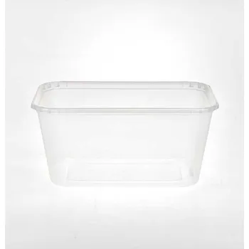 Jednorázové nádobí Miska plastová do mikrovlnné trouby 1000ml/25ks