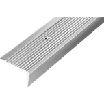 ACARA AP10 schodová lišta vrtaná, hliník elox stříbro, 20 mm, 0,9 m AAHAE B450020/0,9