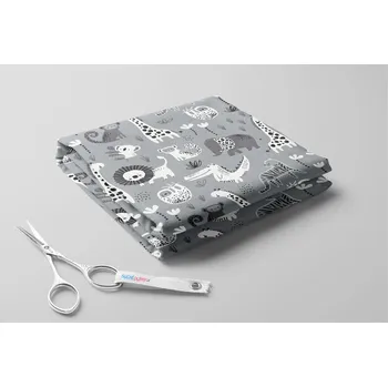 Softshell s beránkem, Malované safari Barva: Šedá