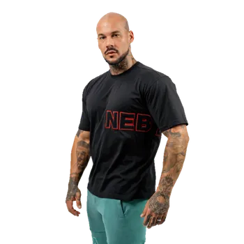 Pánské tričko Nebbia Tričko s krátkým rukávem DEDICATION 709 černé - M