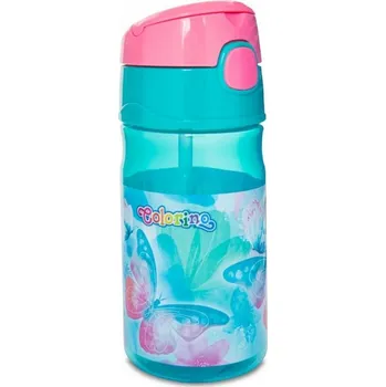 Colorino HANDY DREAMS Láhev 300 ml Motýl tyrkysovo-růžová