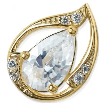 Přívěsek Couple, Neotřelý přívěsek Bethany, žluté zlato se zirkony, 585-66-2-0274.0Z00.0.00.001.25