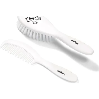 kartáč na vlasy BabyOno Kartáč a hřeben na vlasy - bílý