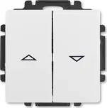 ABB 3557G-A88340 B1 Ovládač žaluziový jednopólový (1/0+1/0 s blokováním), s krytem