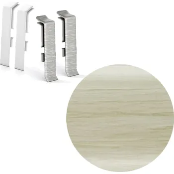 soklová lišta AP31 spojka k soklové liště NG62, PVC javor patina, 62 mm, 2 ks