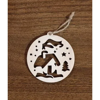 Vánoční ozdoba Dřevěná vánoční ozdoba 7