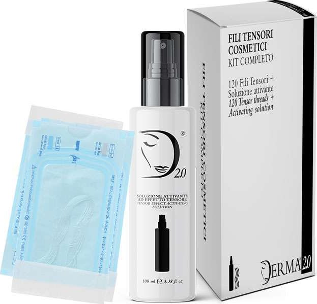 DERMA 2.0 KOSMETICKÉ KOLAGENOVÉ NITĚ® - Kosmetické nitě na zpevnění obličeje, kompletní sada pro profesionální použití