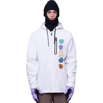 Pánská mikina 686 mikina - Mens Waterproof Zip Hoody White (WHT)