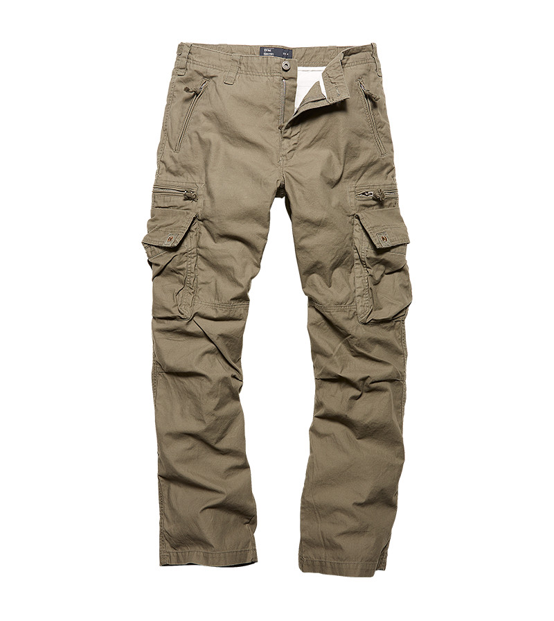 Kalhoty Rico Pants Vintage Industries - Olivové Velikost: M