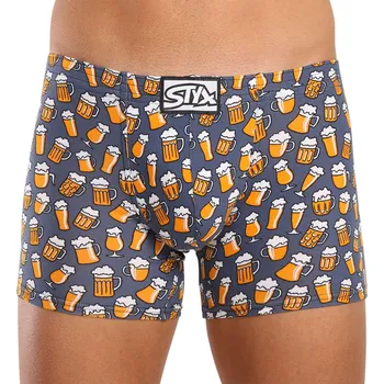 Boxerky Pánské boxerky Styx long art klasická guma pivo (F1357) XL Možnost vrácení zboží ZDARMA do 120 dnů!
