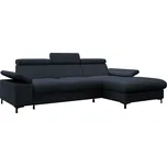 Rozkládací rohová sedačka APOLO tmavě modrá