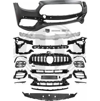 Nárazník PROTEC Přední nárazník pro Mercedes Benz E Class W213 2020-2023 AMG E63 style černá lesklá maska