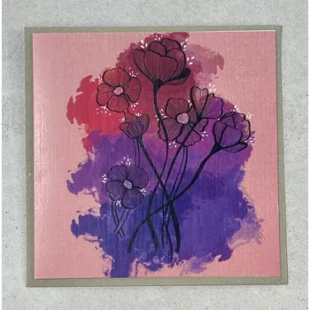 Přání s kytičkami - kubudesign 0001435