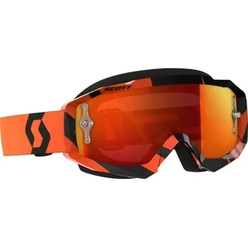 Motocyklové brýle Scott Goggle Hustle MX black/orange orange chrome works 22158
