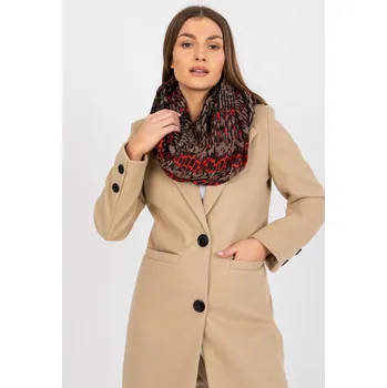 Šála Viskózový komínový šátek s potiskem model 41380 oranžový