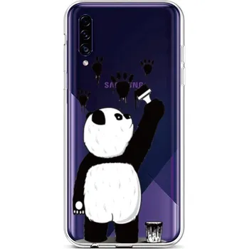 Pouzdro na mobilní telefon Kryt Samsung A30s silikon Rebel Panda (obal neboli pouzdro na Samsung A30s)