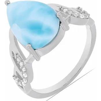 Prsten Larimar prsten stříbro Ag 925 VR049758 62 mm (US 10), 3,7 g