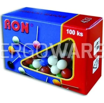 Špendlíky RON kulatá hlavička (bal. 100 kusů) - 2111030007