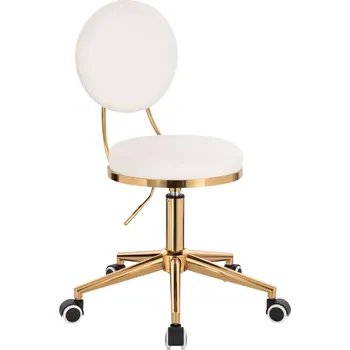 LuxuryForm DESIGN Taburet PORTO - bílo-zlatý