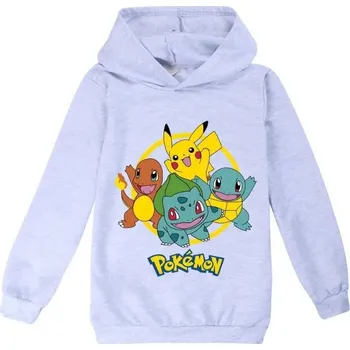 Chlapecký svetr Dětská mikina Pokémon Barva: Šedá, Velikost: 130/7-8 let