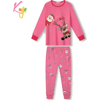 Dívčí pyžamo - KUGO MP3826, růžová / růžové kalhoty Barva: Růžová, Velikost: 98