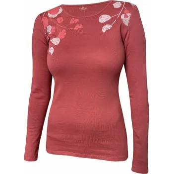 Dámské tričko Dámské tričko, dlouhý rukáv KAVINA 801 tm.starorůžová XL