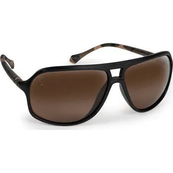 Sluneční brýle Fox Polarizační Brýle Aviator Black & Camo hnědé čočky