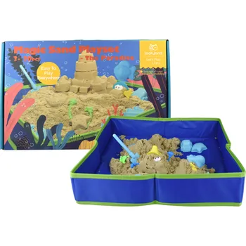 kinetický písek Tookyland The Paradise pískoviště s kinetickým pískem a příslušenstvím 20 ks