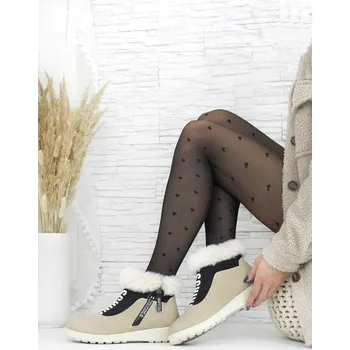 Dámské tenisky Prety Béžové kotníkové boty 37605-4BE Velikost: 38