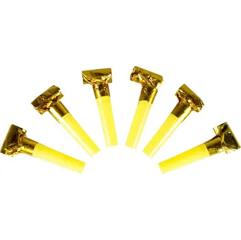 Kozák Svitavy s. r. o. Píšťalky Celebrate zlaté, 6ks