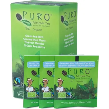 Čaj Puro čaj FT BIO Zelený čaj s Mátou 25x1,5g