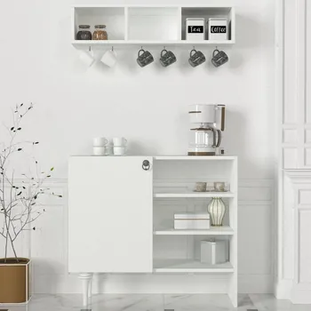 Komoda Casarredo Komoda s regálem KALVINA bílá