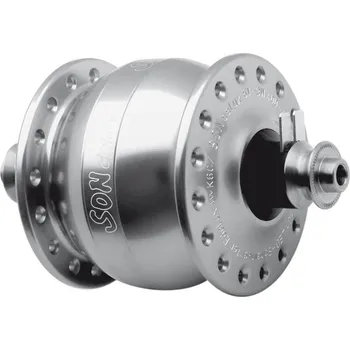 Cyklosvítilna SON Dynamo na kolo SONdelux - stříbrná - 32d, V-brzdy