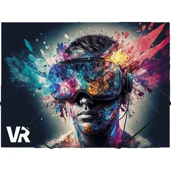 Archivační box Desky s gumičkou "VR", A4, 15 mm, PP, PANTA PLAST