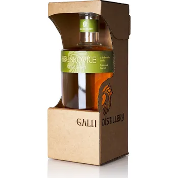 Pálenka GALLI DISTILLERY HRUŠKOVICE z dubového sudu 40% 500 ml v dárkovém obalu