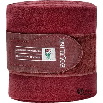 Koňské kamaše Akční bandáže Equiline -FLEECE- - Černá/006